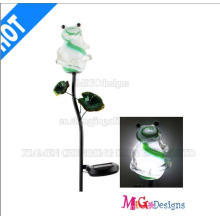 Customed Metall und Glas Solar Frog Lights Pfahl
